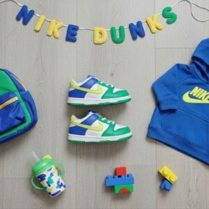 Nike Dunk Low TD Stadium Green Royal Lemon Twist Size 7C
